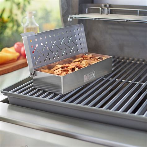 weber stainless steel bbq smoker box|weber smoker box charcoal grill.